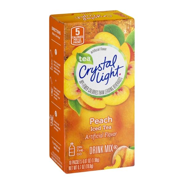 Crystal Light Peach Iced Tea On the Go Drink Mix 10Ct HyVee Aisles