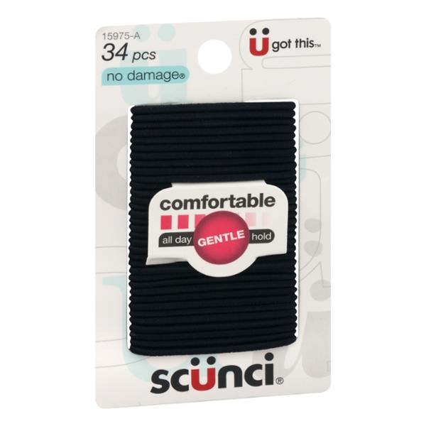 Scunci No Damage Hair Elastics Medium Black Hy Vee Aisles Online