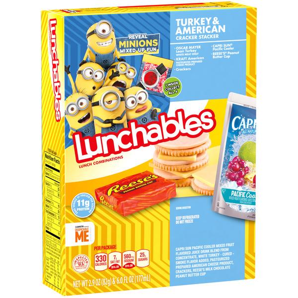Lunchables Turkey & American Cracker Stackers Lunch Combination with