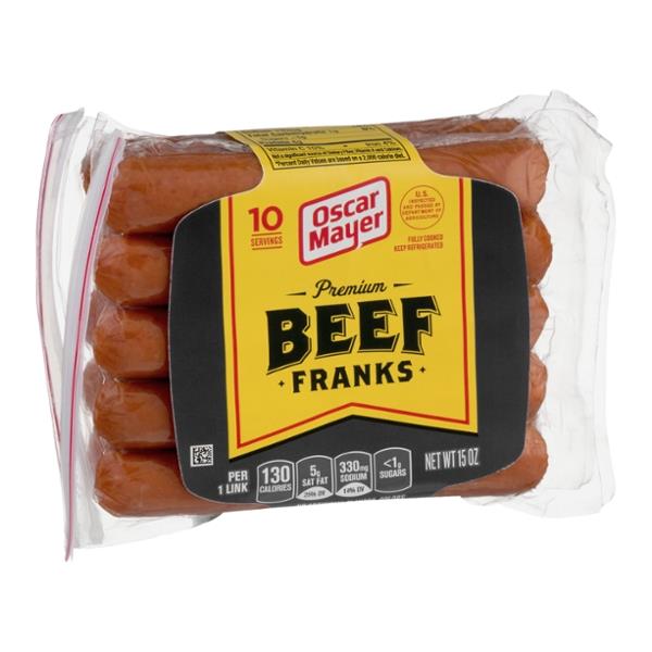 Oscar Mayer Premium Beef Franks 10Ct | Hy-Vee Aisles Online Grocery ...