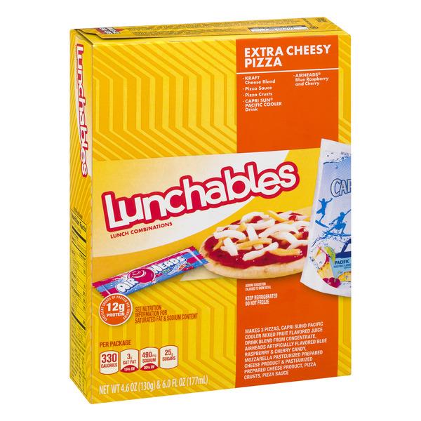 Lunchables Extra Cheesy Pizza Lunch Combination With Capri Sun Pacific