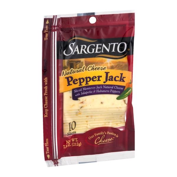 Sargento Natural Sliced Monterey Pepper Jack Cheese 10Ct | Hy-Vee ...