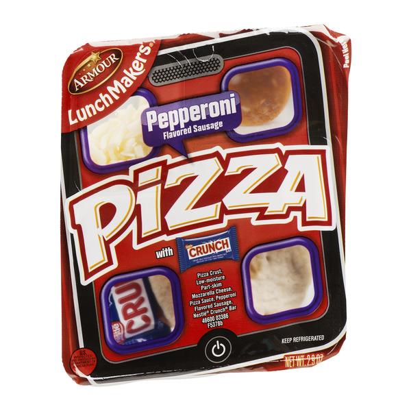 Armour LunchMakers Pepperoni Flavored Sausage Pizza with Nestle Crunch