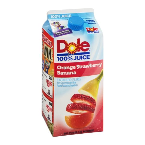 Dole Orange Strawberry Banana 100% Juice | Hy-Vee Aisles ...
