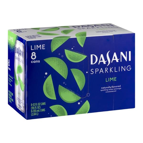 Dasani Sparkling Lime Water Beverage 8 Pack HyVee Aisles Online Grocery Shopping