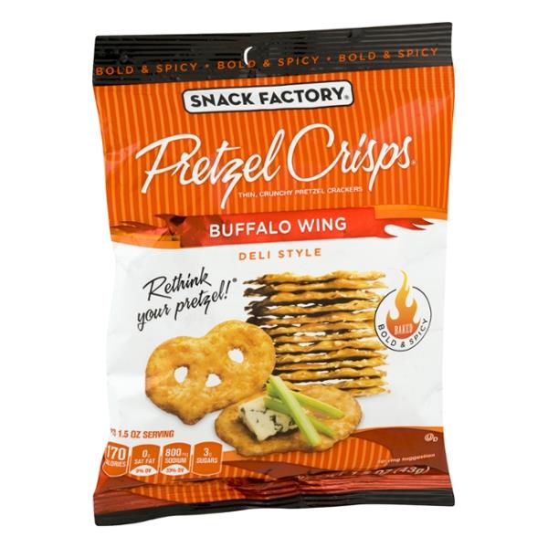 Snack Factory Pretzel Crisps Buffalo Wing Deli Style HyVee Aisles Online Grocery Shopping