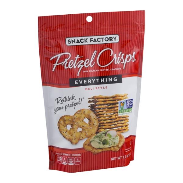 Snack Factory Pretzel Crisps Everything Deli Style HyVee Aisles