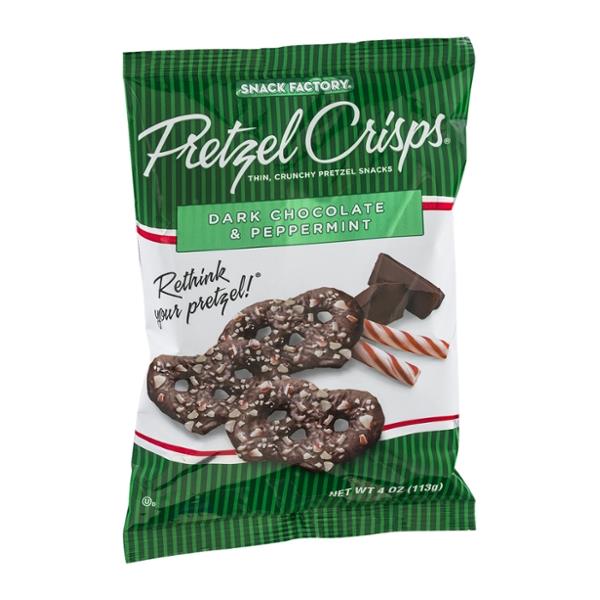 Pretzel Crisps Dark Chocolate & Peppermint Pretzel Crackers HyVee