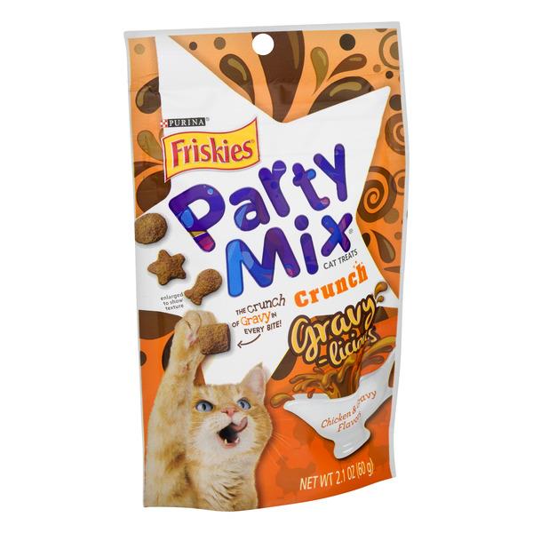 Friskies Party Mix Cat Treats Crunch Gravylicious Chicken & Gravy