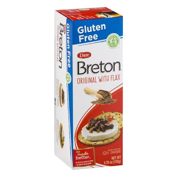 Dare Breton Gluten Free Original With Flax Crackers HyVee Aisles