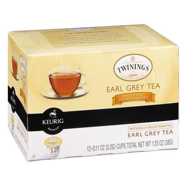 Twinings of London Naturally Decaffeinated Earl Grey Tea KCup Pods
