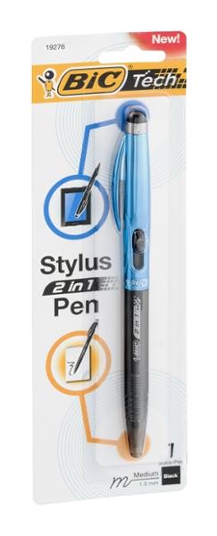 BIC Tech 2 in 1 Stylus Pen Medium Black Ink | Hy-Vee Aisles Online ...