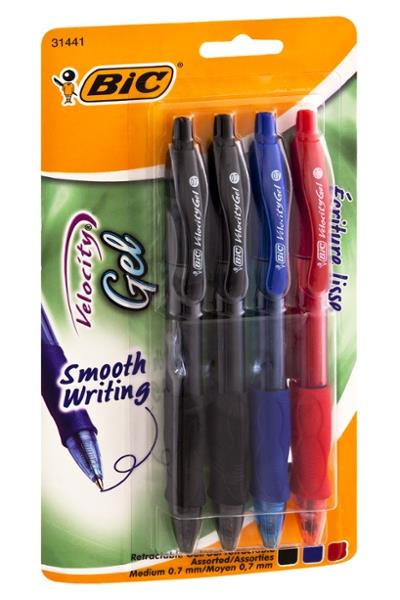 BIC Velocity Gel Medium Assorted Retractable Pens | Hy-Vee Aisles ...