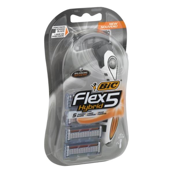 BIC Flex5 Hybrid Razor & 4 Blades | Hy-Vee Aisles Online Grocery Shopping
