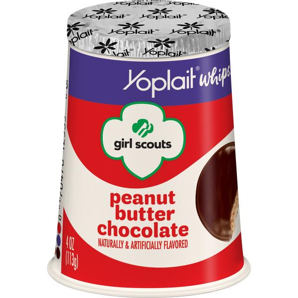 Yoplait Whips Girl Scouts Low Fat Yogurt Peanut Butter Chocolate HyVee Aisles Online Grocery