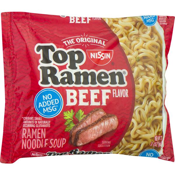 Nissin Top Ramen Beef Flavor Ramen Noodle Soup | Hy-Vee Aisles Online ...