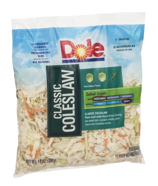 Dole Classic Coleslaw 14 oz. Bag HyVee Aisles Online Grocery Shopping