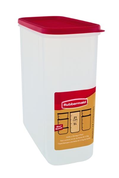 Rubbermaid Modular Canisters 21 Cup, Red 