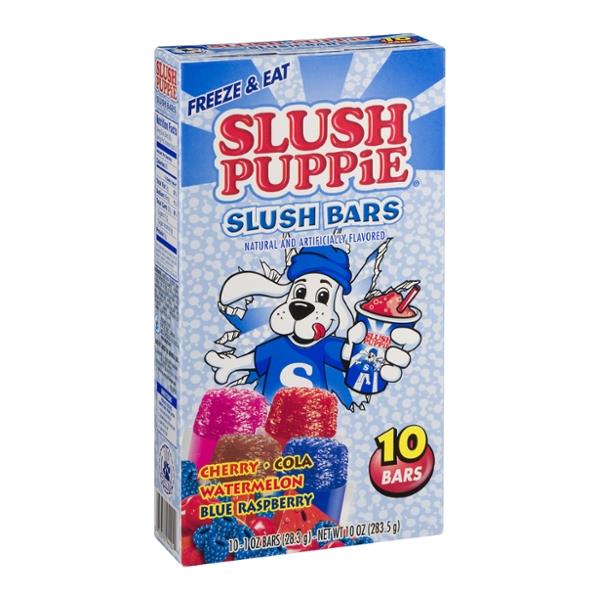 Slush Puppie Slush Bars Cherry Cola Watermelon Blue Raspberry 10pk Hy Vee Aisles Online 5361