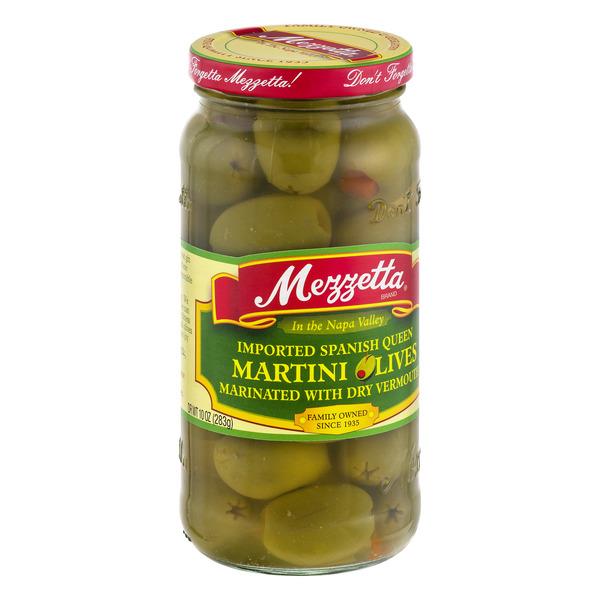 Mezzetta Martini Olives Imported Spanish Queen Marinated With Dry