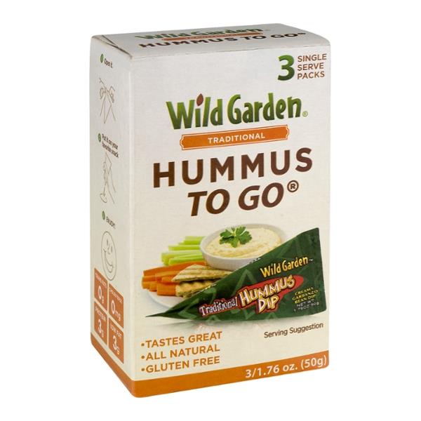 Wild Garden Hummus To Go Traditional 3 Single Server Packs HyVee