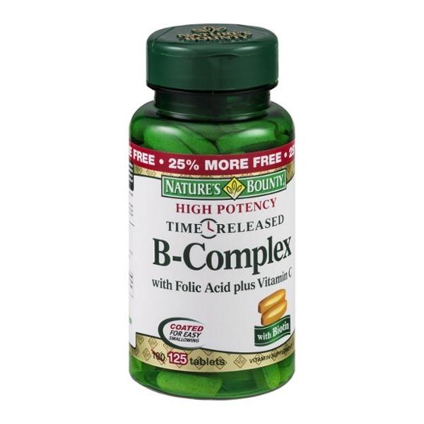 Nature's Bounty B-Complex High Potency Time Released Tablets | Hy-Vee ...