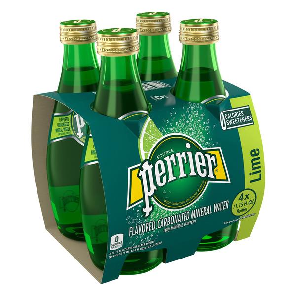 Perrier Sparkling Natural Mineral Water Lime 4Pk HyVee Aisles Online