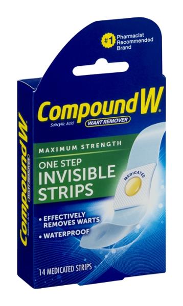 Compound W Wart Remover One Step Invisible Strips | Hy-Vee Aisles ...