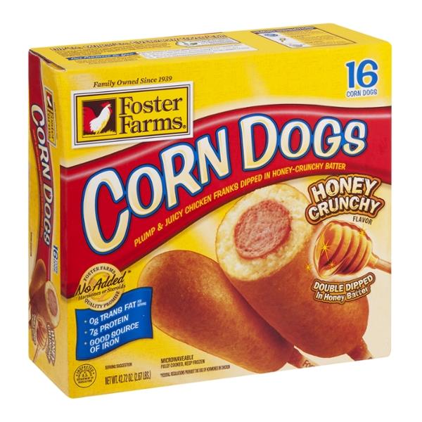 Foster Farms Honey Crunchy Corn Dogs 16Ct | Hy-Vee Aisles Online