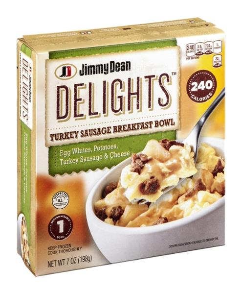 Jimmy Dean Delights Turkey Sausage Breakfast Bowl With Egg Whites Potatoes Turkey Sausage