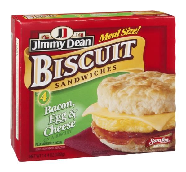 Jimmy Dean Biscuit Sandwiches Bacon, Egg, & Cheese 4Ct | Hy-Vee Aisles ...