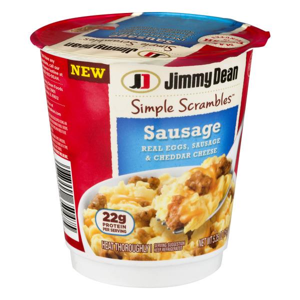 Jimmy Dean Simple Scrambles Sausage Real Eggs, Sausage & Cheddar Cheese ...