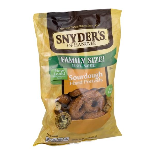 Snyder's of Hanover Hard Sourdough Fat Free The Pounder Pretzels Hy