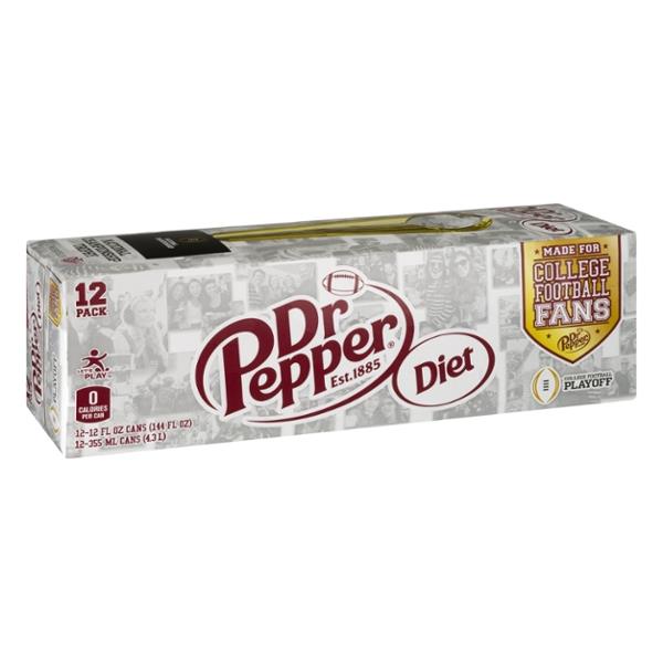 Dr Pepper Diet Soda 12 Pack | Hy-Vee Aisles Online Grocery Shopping