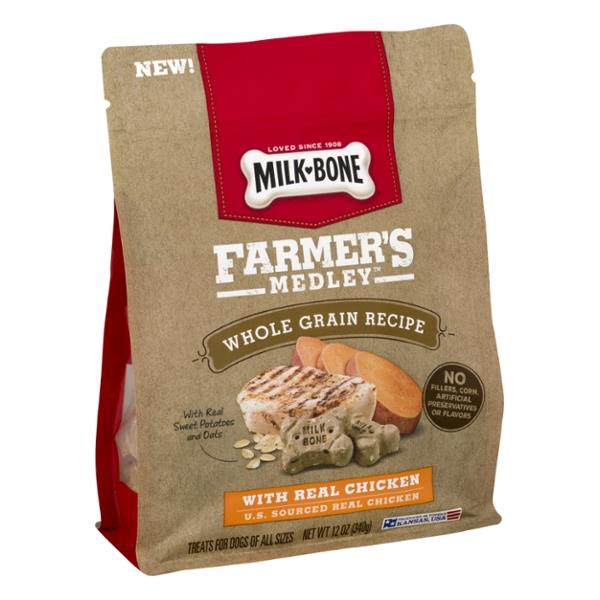 Milk-Bone Milk-Bone Farmer's Medley Whole Grain Dog Treats With Real Chicken | Hy-Vee Aisles