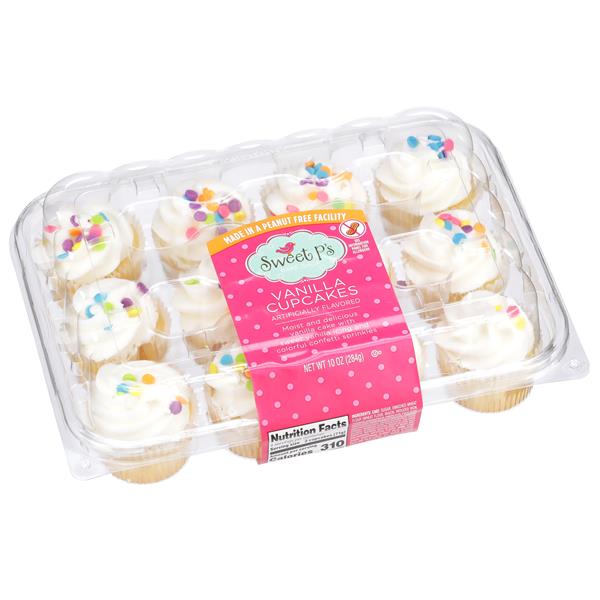 Sweet Ps Vanilla Confetti Mini Cupcakes 12Ct | Hy-Vee Aisles Online ...