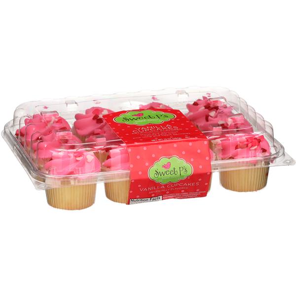 Sweet Ps Valentine's Vanilla Mini Cupcakes 12Ct HyVee Aisles Online