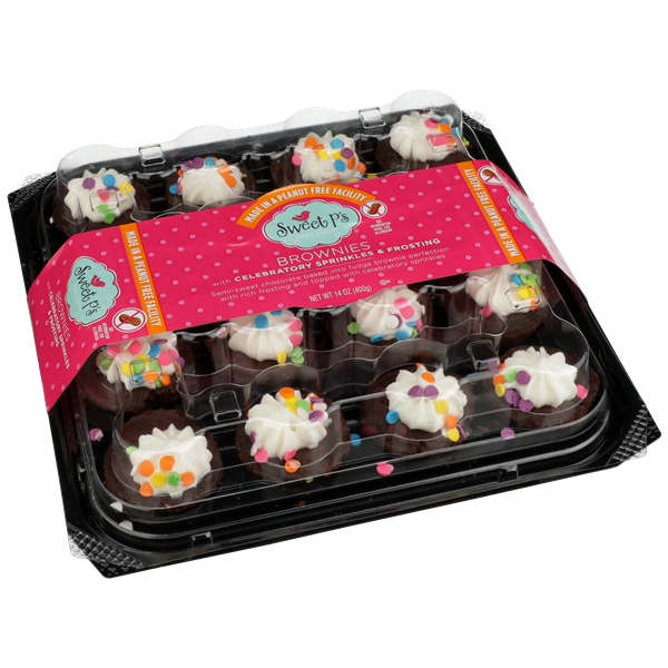 Sweet Ps Brownies Platter with Celebratory Sprinkles & Frosting | Hy ...