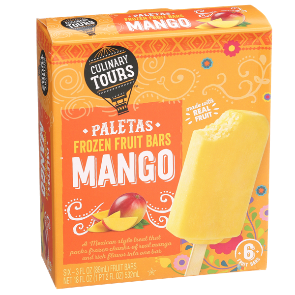 Culinary Tours Paletas Mango Frozen Fruit Bars 63 fl oz Bars HyVee