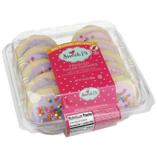 Sweet P's Bake Shop Frosted Sugar Cookies Spring Lavender/Pink | Hy-Vee ...