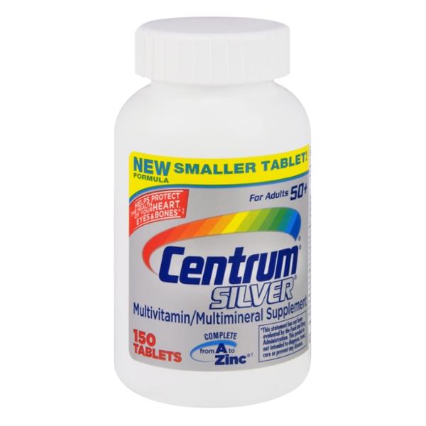 Centrum Silver Multivitamin/Multimineral Supplement For Adults 50 ...