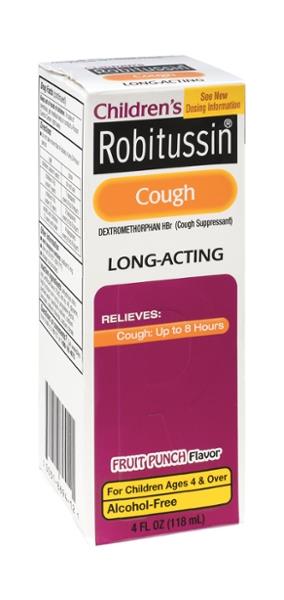 Robitussin Children's Cough Long-Acting 8 Hour Cough Suppressant Liquid ...