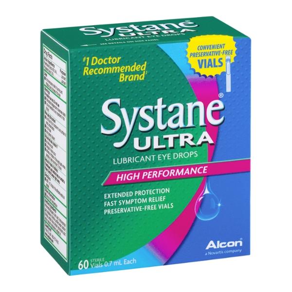 Systane Ultra Lubricant Eye Drops High Performance 60 Vials | Hy-Vee ...