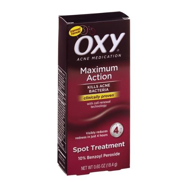 oxy maximum action acne ingredient list
