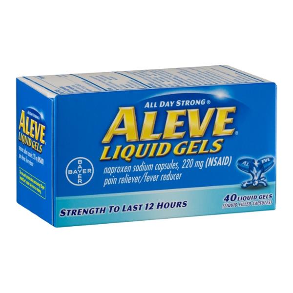 Aleve Liquid Gels Pain Reliever/Fever Reducer | Hy-Vee Aisles Online ...