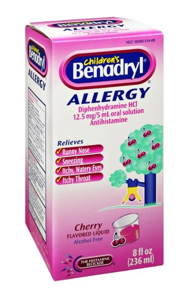 Children's Benadryl Cherry Flavored Allergy Liquid | Hy-Vee Aisles ...