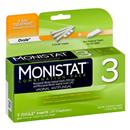 Monistat 3 Vaginal Antifungal 3-Day Treatment Ovules Cure & Itch Relief