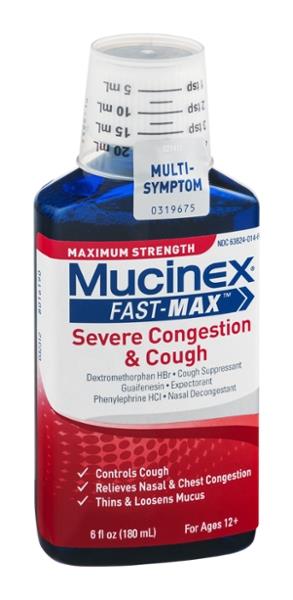 Mucinex Fast-Max Maximum Strength Severe Congestion & Cough | Hy-Vee ...