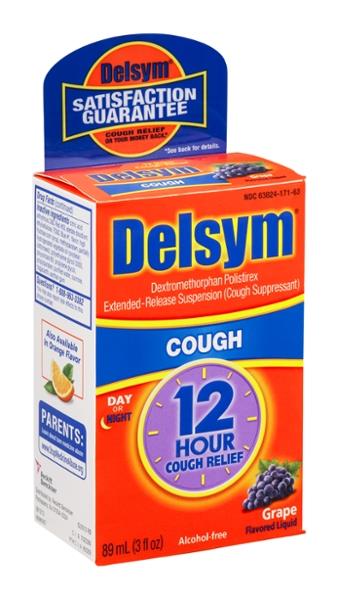 Delsym 12-Hour Cough Relief Grape Flavored Cough 