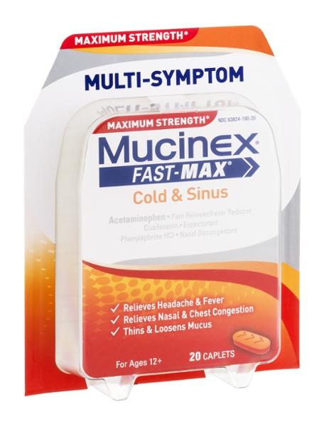 Mucinex Fast-Max Cold & Sinus Maximum Strength | Hy-Vee Aisles Online ...